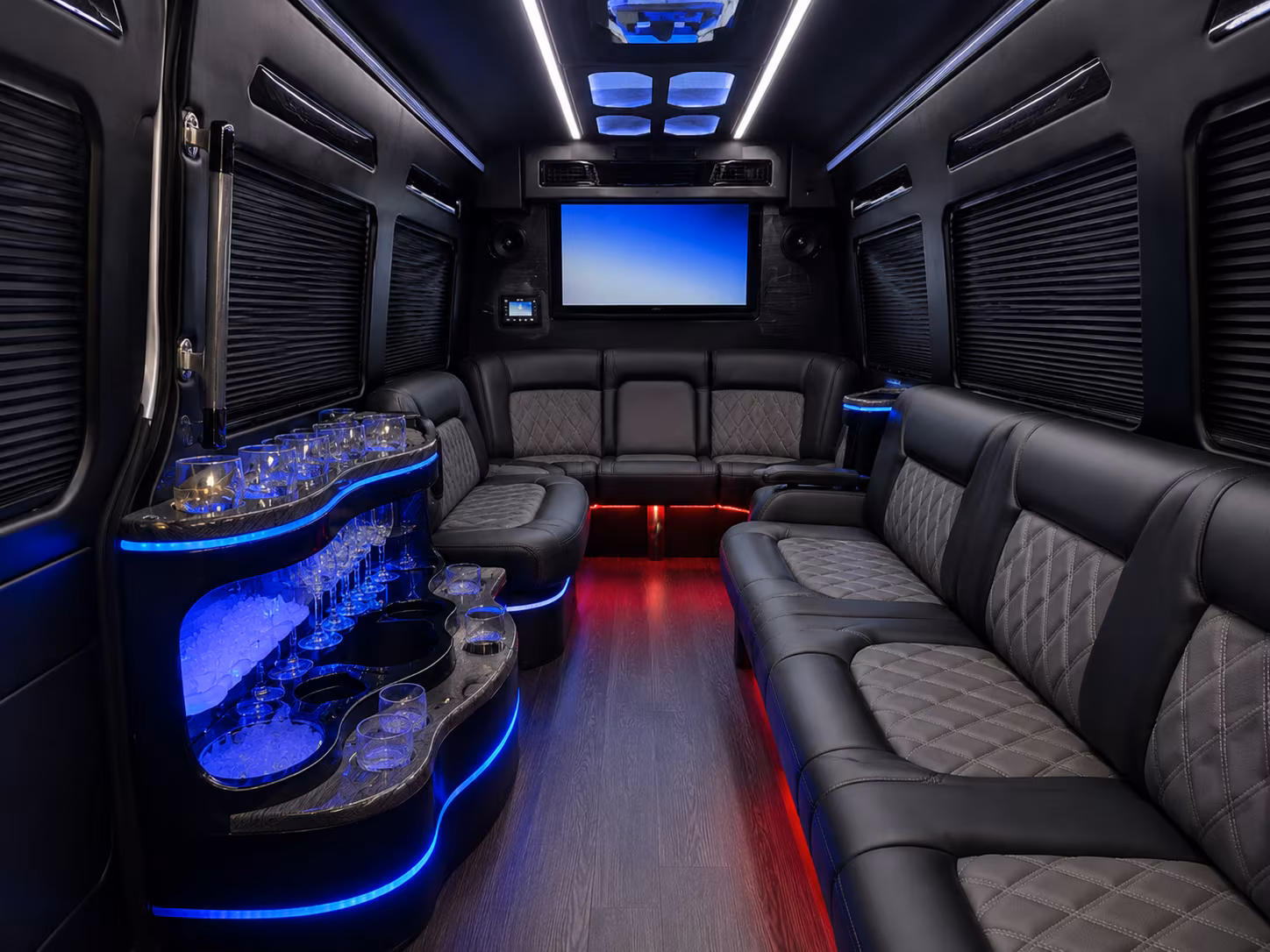 ada accessible and large group government transportation available through the network