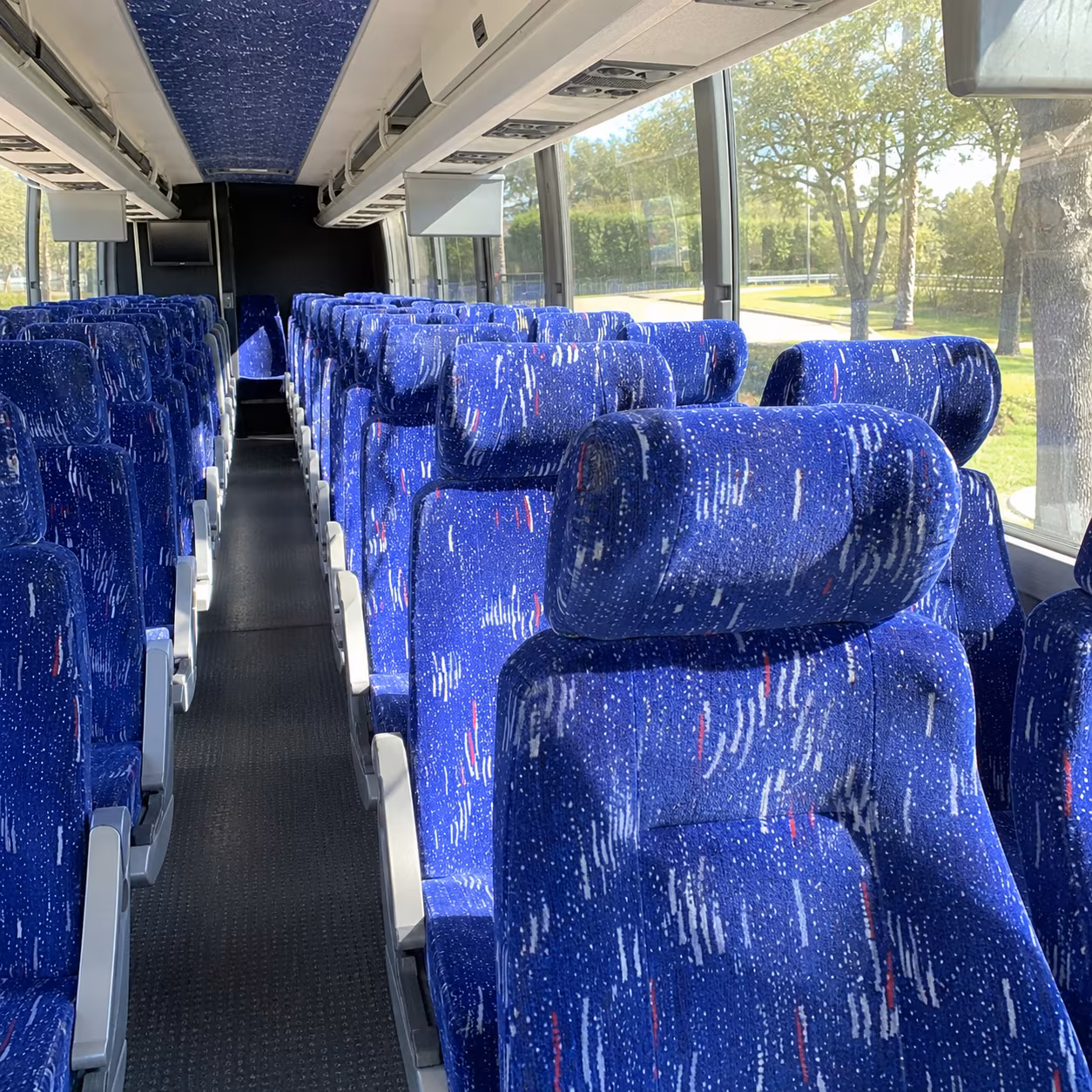 burbank charter bus rental inside