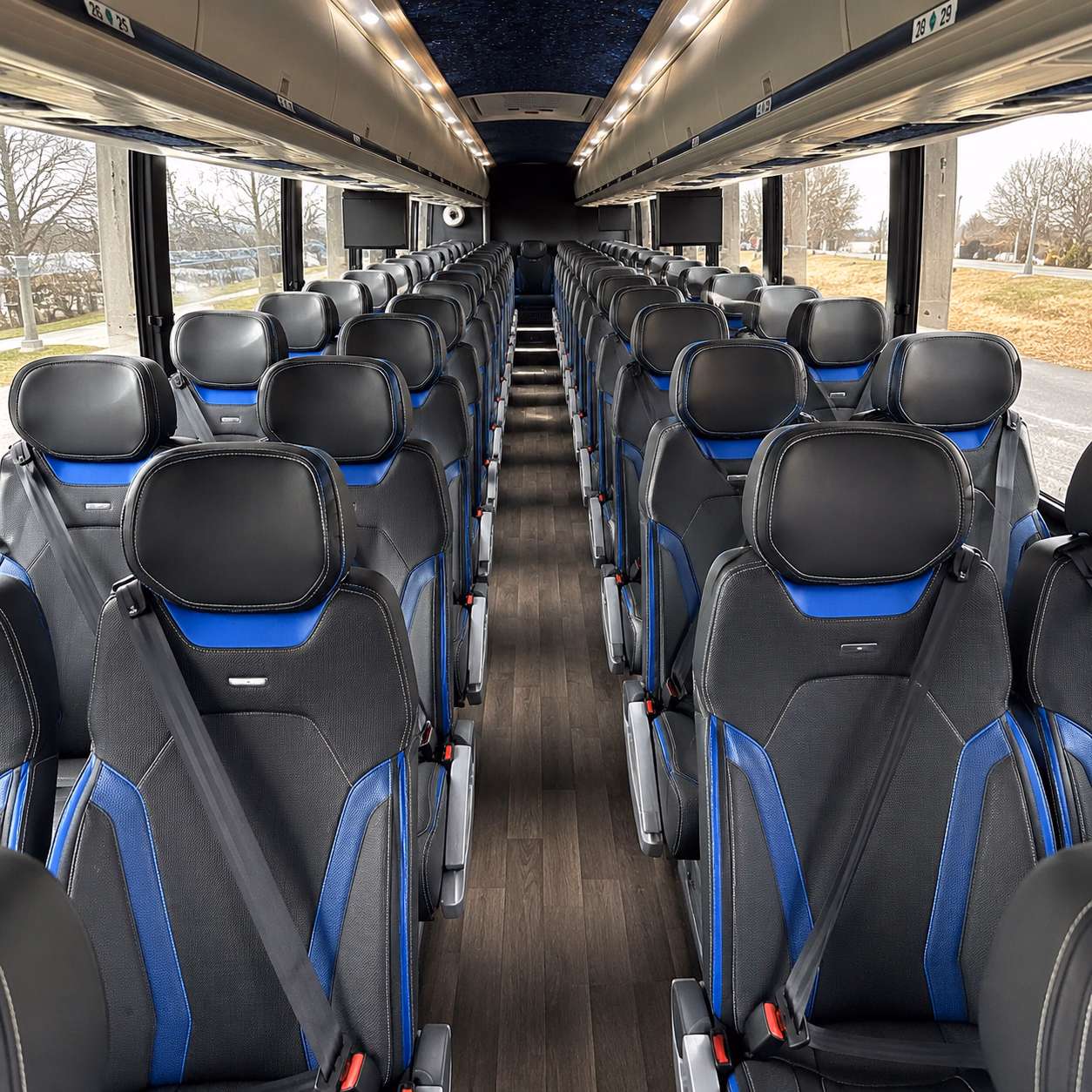 huntington park long distance transportation onboard seating