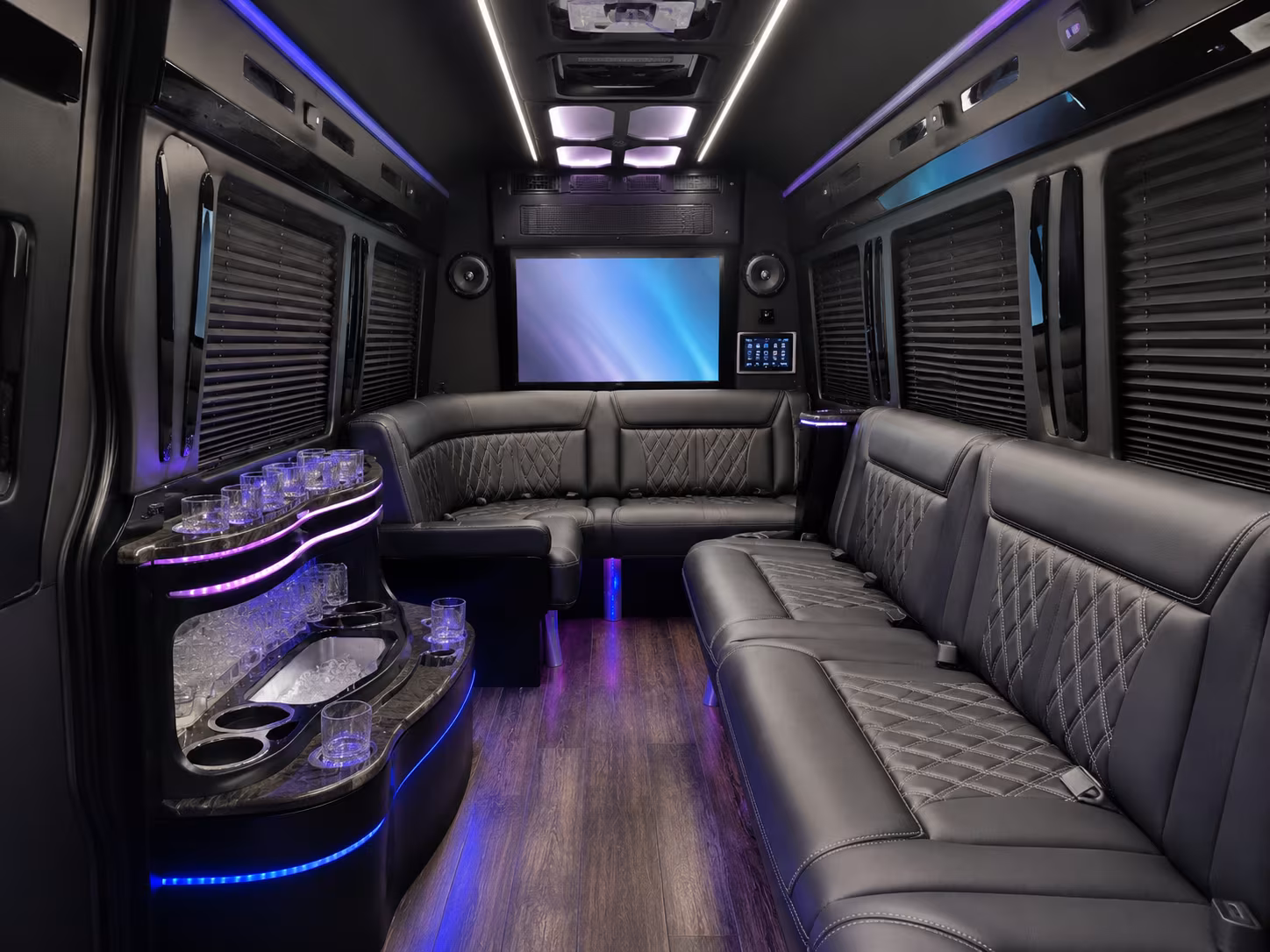 huntington park private event transportation onboard seating