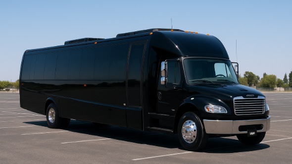 Exterior of Charter Bus Company Huntington Park's 18 Passenger Minibus in Huntington Park