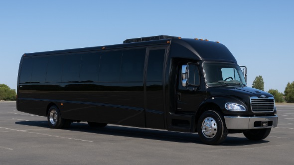 Exterior of Charter Bus Company Huntington Park's 20 Passenger Mini bus in Huntington Park
