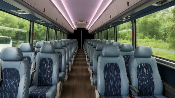 Interior of Charter Bus Company Huntington Park's 20 Passenger Mini bus in Huntington Park