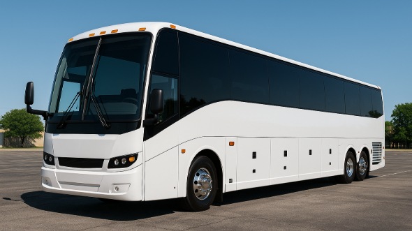 Exterior of Charter Bus Company South Gate's 50 Passenger Charter Bus in South Gate