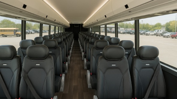 huntington park 18 passenger minibus inside