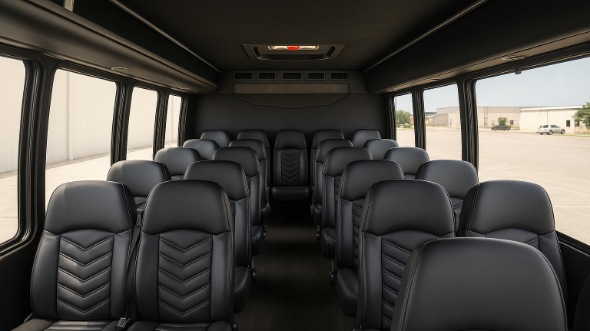 huntington park 20 passenger minibus inside