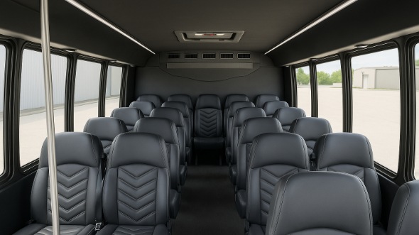 huntington park 25 passenger minibus inside