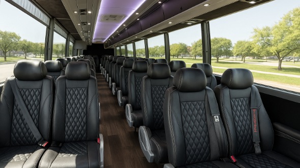 huntington park 35 passenger minibus inside