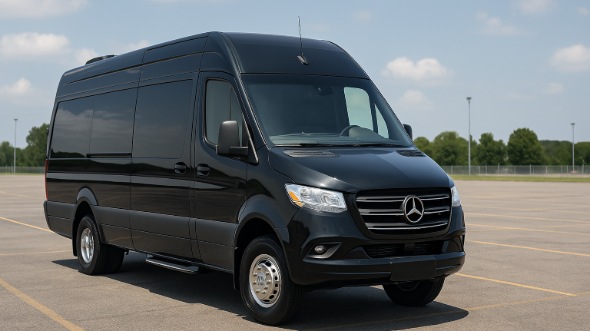 Exterior of Charter Bus Company Huntington Park's Sprinter Limo in Huntington Park