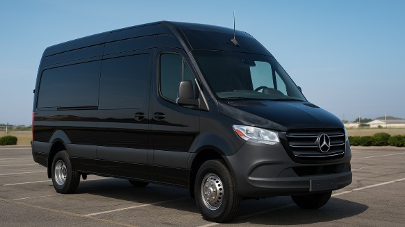 Exterior of Charter Bus Company Huntington Park's Sprinter Van Rental With Driver in Huntington Park