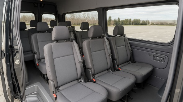 Interior of Charter Bus Company Huntington Park's Sprinter Van Rental With Driver in Huntington Park